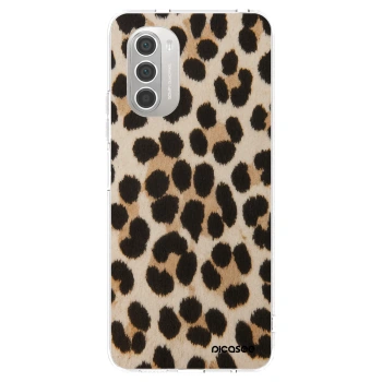 Picasee silikonový průhledný obal pro Motorola Moto G51 - Brown Tiger