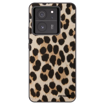 Picasee silikonový černý obal pro Xiaomi 13T - Brown Tiger