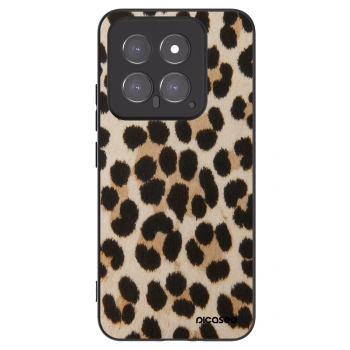Picasee silikonový černý obal pro Xiaomi 14 - Brown Tiger
