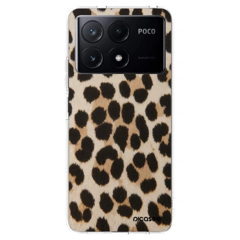 Picasee silikonový průhledný obal pro Xiaomi Poco X6 Pro - Brown Tiger
