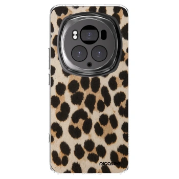 Picasee silikonový průhledný obal pro Honor Magic6 Pro - Brown Tiger