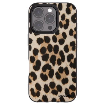 Picasee silikonový černý obal pro Apple iPhone 16 Pro - Brown Tiger