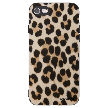 Picasee silikonový černý obal pro Apple iPhone 8 - Brown Tiger