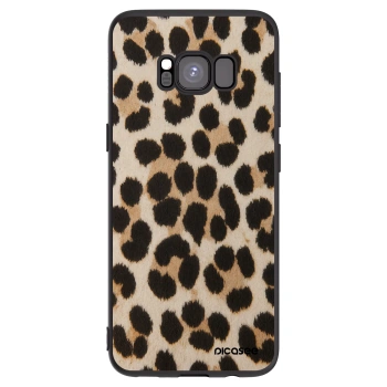 Picasee silikonový černý obal pro Samsung Galaxy S8 G950F - Brown Tiger