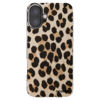 Picasee silikonový průhledný obal pro Apple iPhone 16 Plus - Brown Tiger