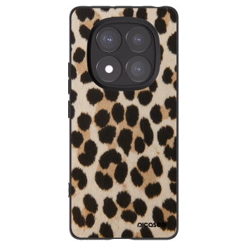 Picasee silikonový černý obal pro Xiaomi Redmi Note 14 Pro 5G - Brown Tiger