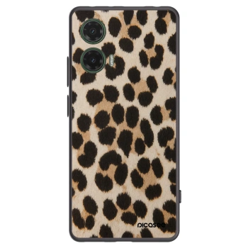 Picasee silikonový černý obal pro Motorola Moto G35 5G - Brown Tiger