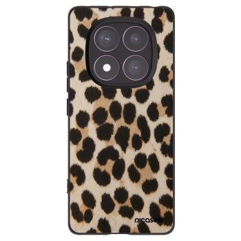 Picasee silikonový černý obal pro Xiaomi Redmi Note 14 Pro 4G - Brown Tiger