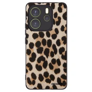 Picasee silikonový černý obal pro Xiaomi Redmi Note 14 4G - Brown Tiger