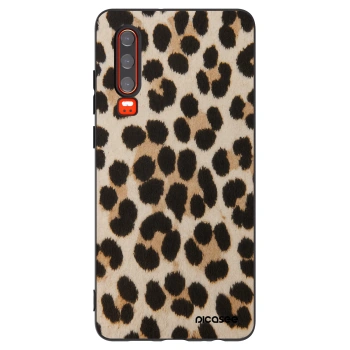 Picasee silikonový černý obal pro Huawei P30 - Brown Tiger