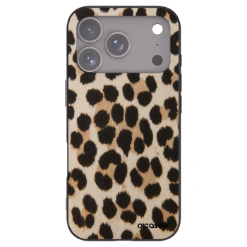 Picasee silikonový černý obal pro Apple iPhone 17 Pro - Brown Tiger