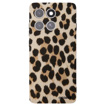 Picasee silikonový černý obal pro Motorola Edge 60 Pro - Brown Tiger