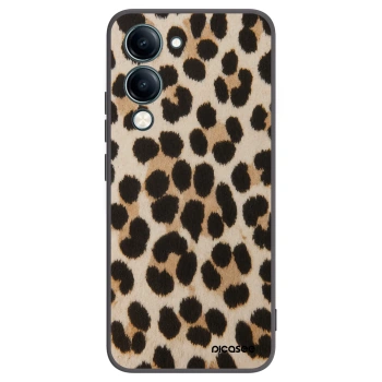 Picasee silikonový černý obal pro Vivo Y29s 5G - Brown Tiger