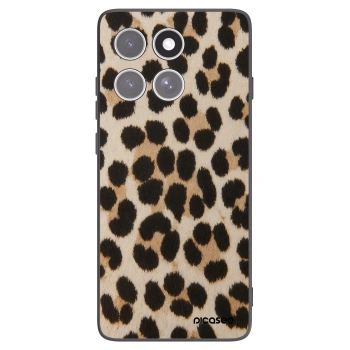 Picasee silikonový černý obal pro Motorola Edge 60 Fusion - Brown Tiger