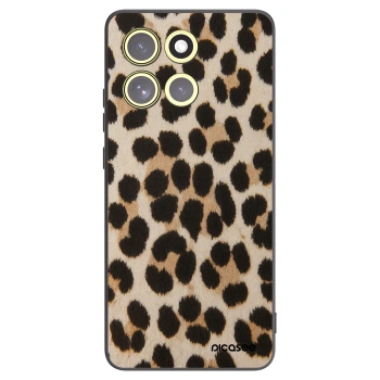 Picasee silikonový černý obal pro Motorola Moto G86 Power 5G - Brown Tiger