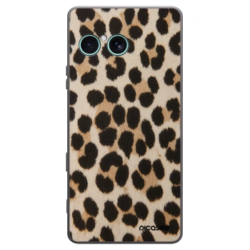Picasee silikonový černý obal pro Sony Xperia 10 VII - Brown Tiger
