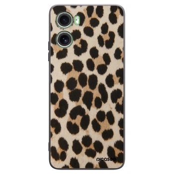 Picasee silikonový černý obal pro Motorola Moto G06 - Brown Tiger