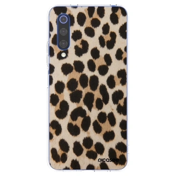 Picasee silikonový průhledný obal pro Xiaomi Mi 9 SE - Brown Tiger