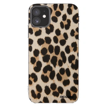 Picasee silikonový průhledný obal pro Apple iPhone 11 - Brown Tiger