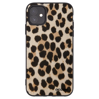 Picasee silikonový černý obal pro Apple iPhone 11 - Brown Tiger