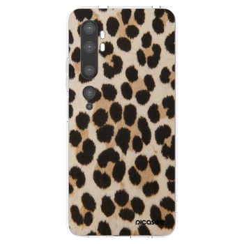 Picasee silikonový průhledný obal pro Xiaomi Mi Note 10 (Pro) - Brown Tiger