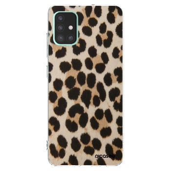 Picasee silikonový průhledný obal pro Samsung Galaxy A51 A515F - Brown Tiger