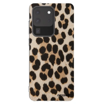 Picasee silikonový průhledný obal pro Samsung Galaxy S20 Ultra 5G G988F - Brown Tiger