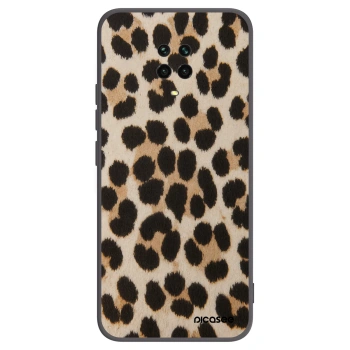 Picasee silikonový černý obal pro Xiaomi Redmi Note 9 Pro - Brown Tiger
