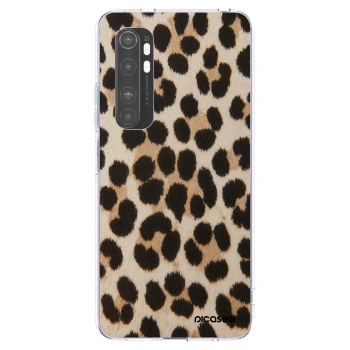 Picasee silikonový průhledný obal pro Xiaomi Mi Note 10 Lite - Brown Tiger