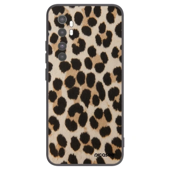 Picasee silikonový černý obal pro Xiaomi Mi Note 10 Lite - Brown Tiger