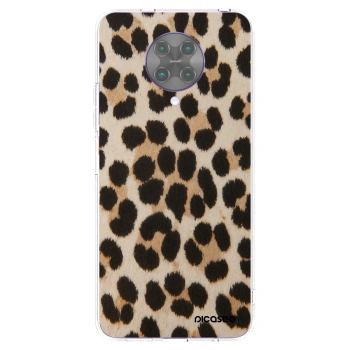 Picasee silikonový průhledný obal pro Xiaomi Poco F2 Pro - Brown Tiger