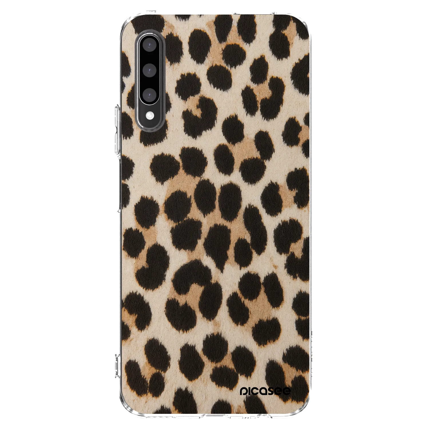 Picasee silikonový průhledný obal pro Honor 9X Pro - Brown Tiger