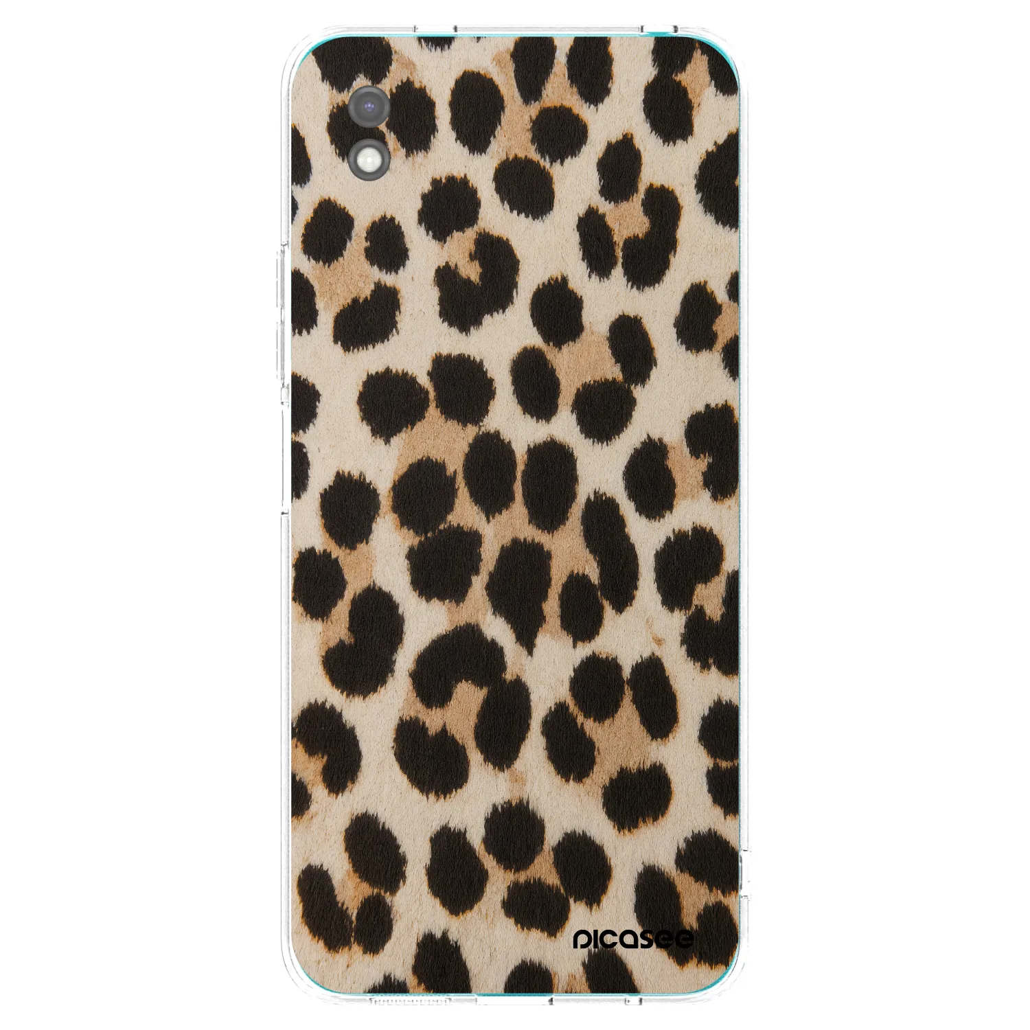 Picasee silikonový černý obal pro Xiaomi Redmi 9A - Brown Tiger