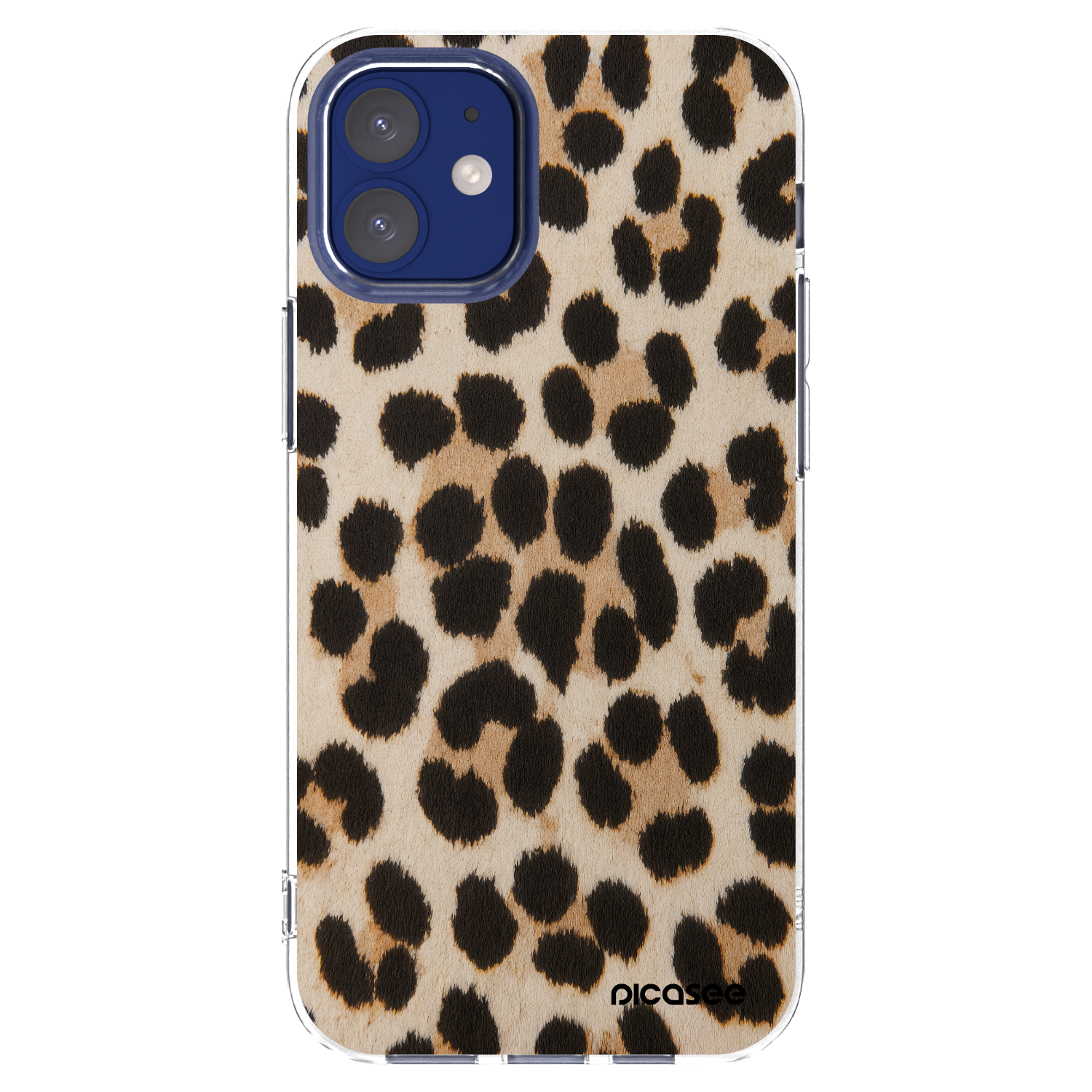 Picasee silikonový průhledný obal pro Apple iPhone 12 mini - Brown Tiger