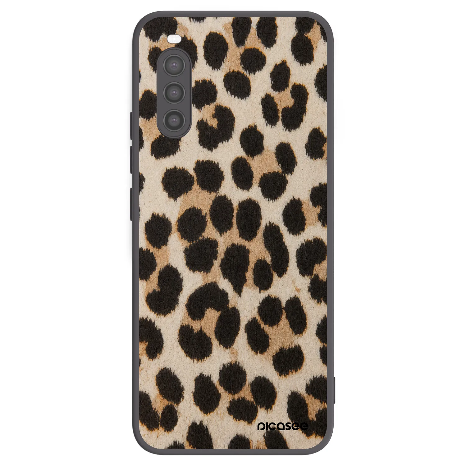 Picasee silikonový černý obal pro Sony Xperia 10 II - Brown Tiger