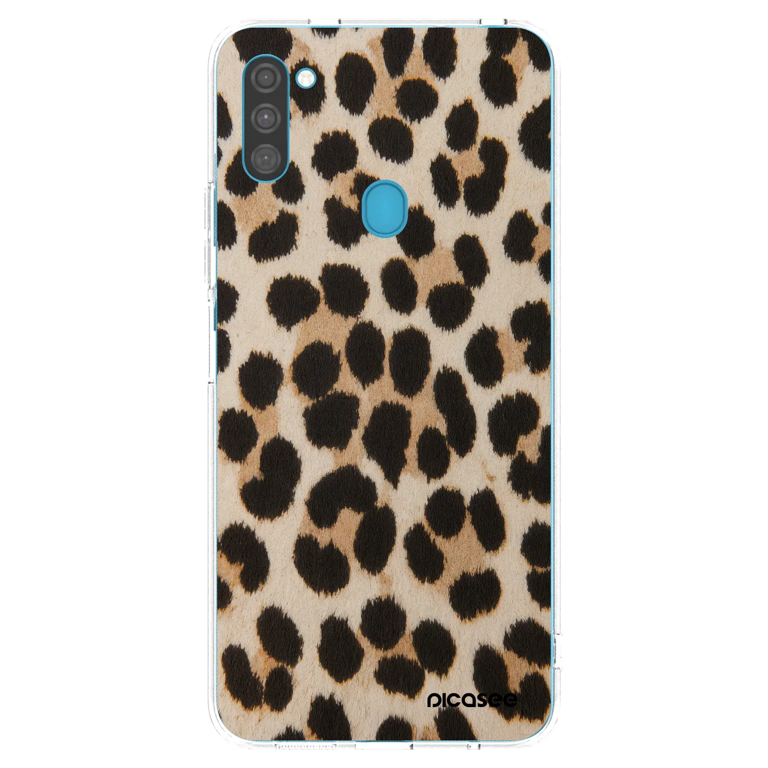 Picasee silikonový průhledný obal pro Samsung Galaxy M11 - Brown Tiger