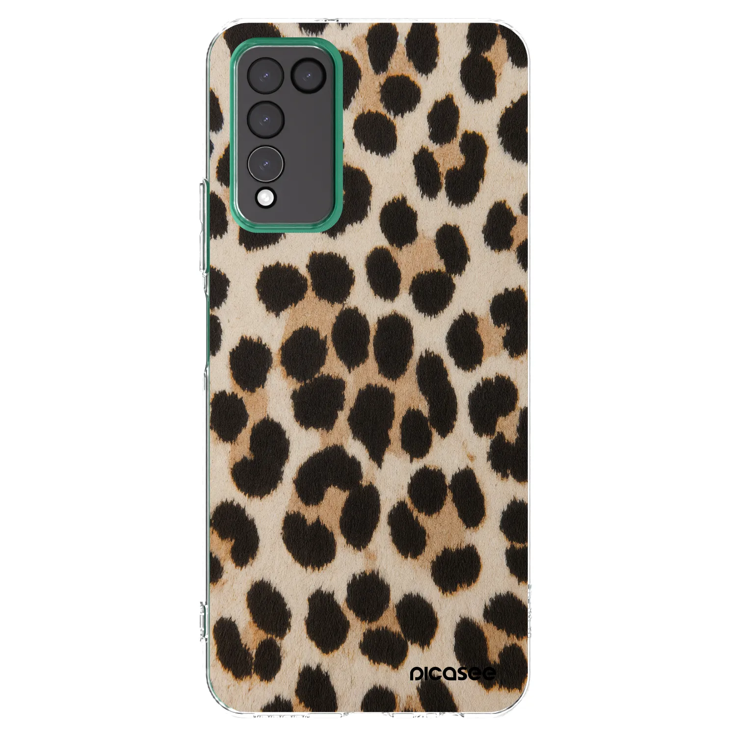 Picasee silikonový průhledný obal pro Honor 10X Lite - Brown Tiger