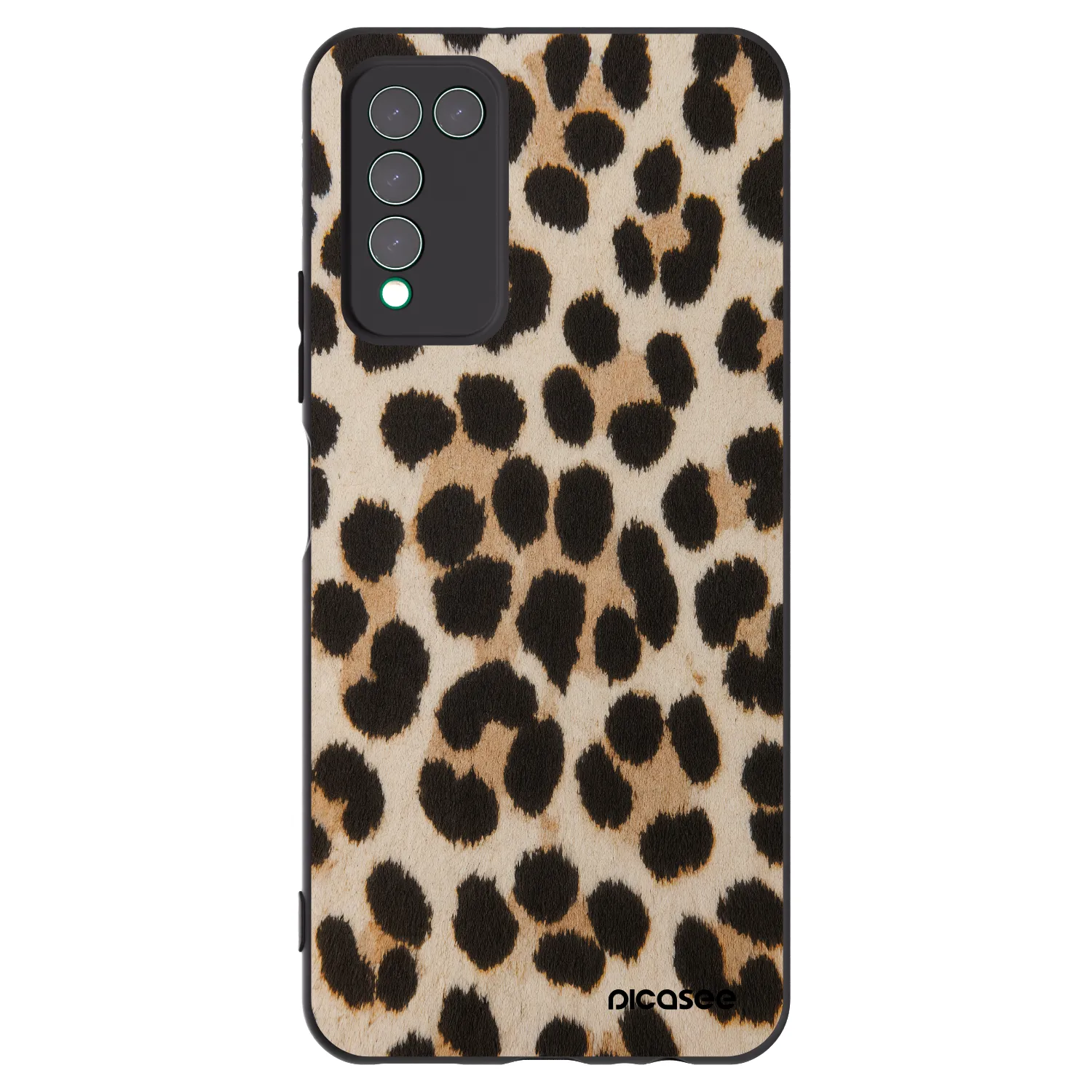 Picasee silikonový černý obal pro Honor 10X Lite - Brown Tiger