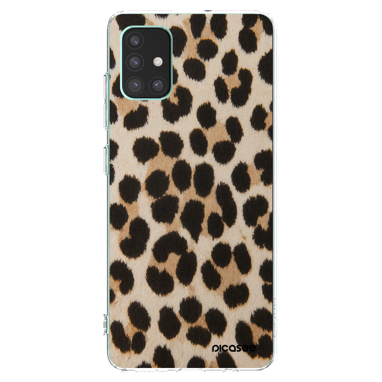 Picasee silikonový průhledný obal pro Samsung Galaxy M51 M515F - Brown Tiger