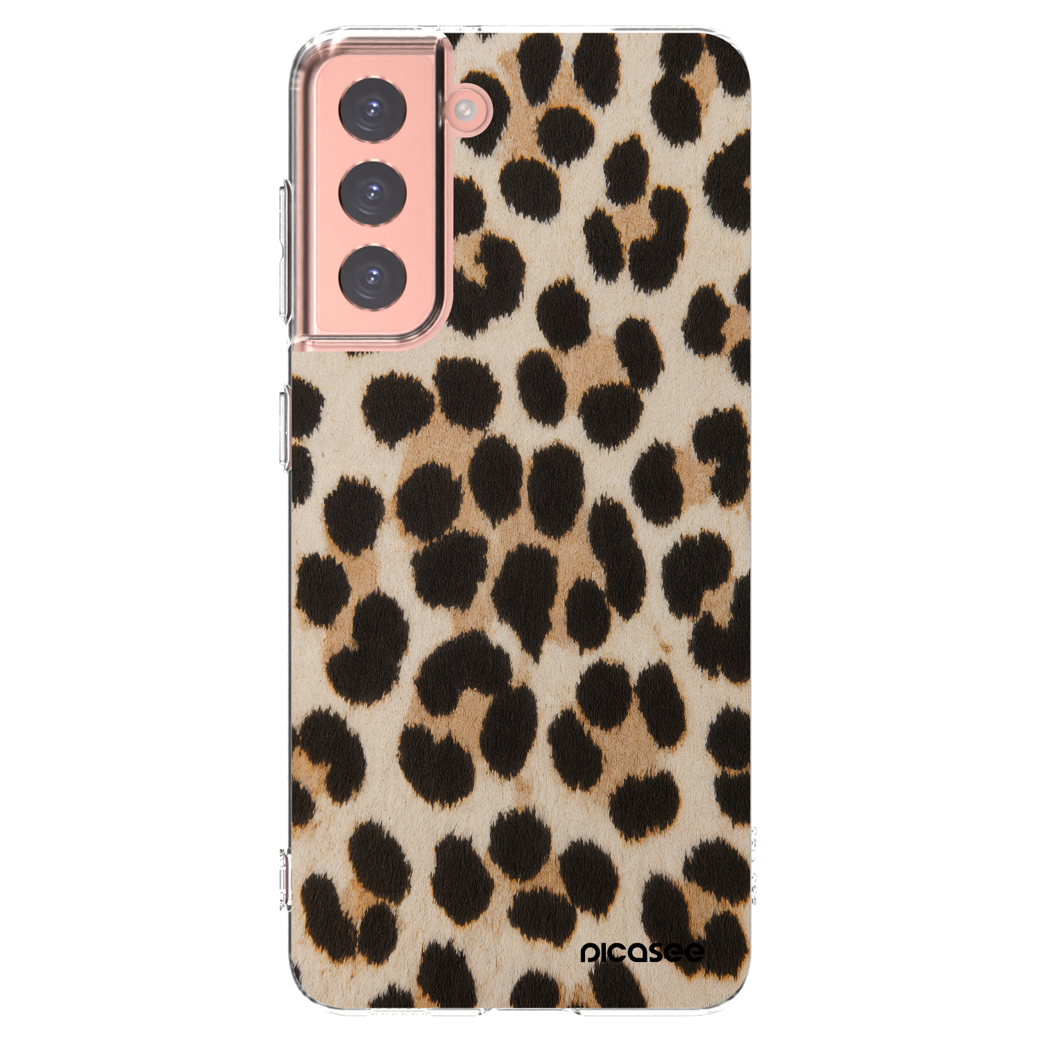 Picasee silikonový průhledný obal pro Samsung Galaxy S21 5G G991B - Brown Tiger