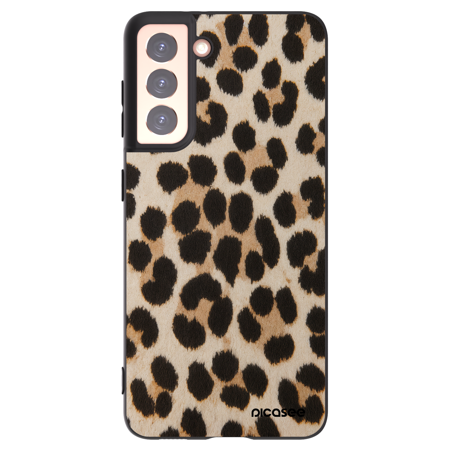 Picasee silikonový černý obal pro Samsung Galaxy S21 5G G991B - Brown Tiger