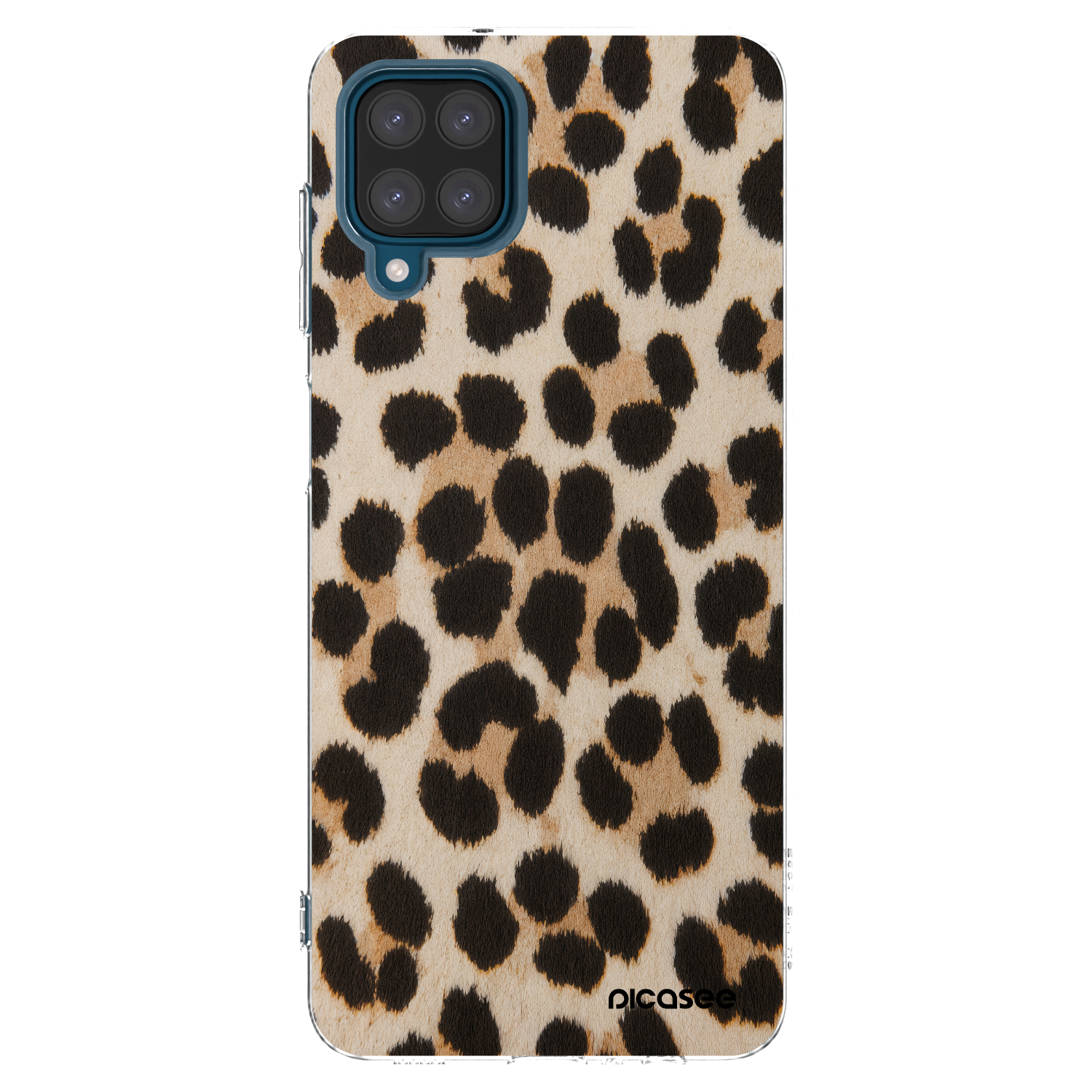 Picasee silikonový průhledný obal pro Samsung Galaxy A12 A125F - Brown Tiger