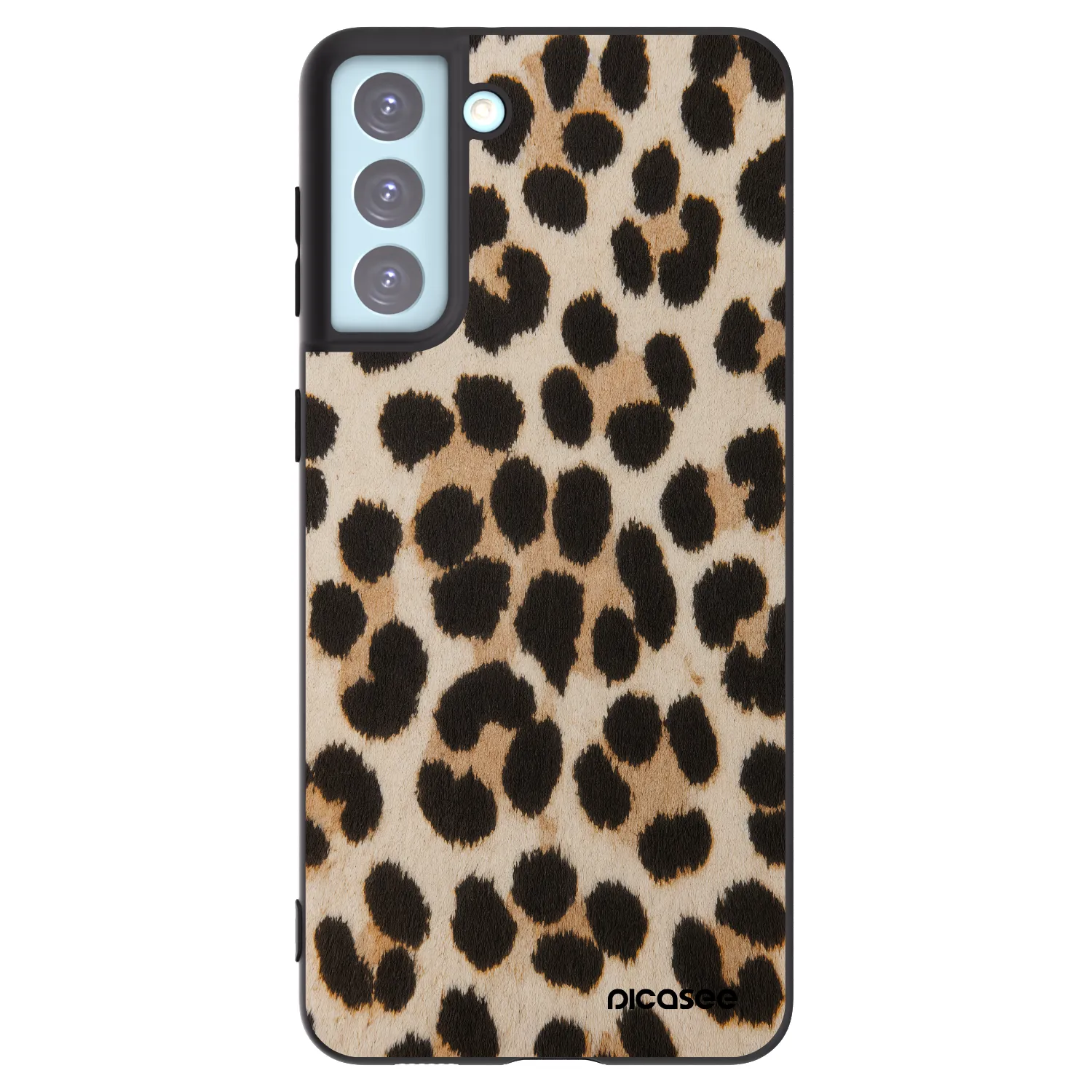 Picasee silikonový černý obal pro Samsung Galaxy S21+ 5G G996F - Brown Tiger