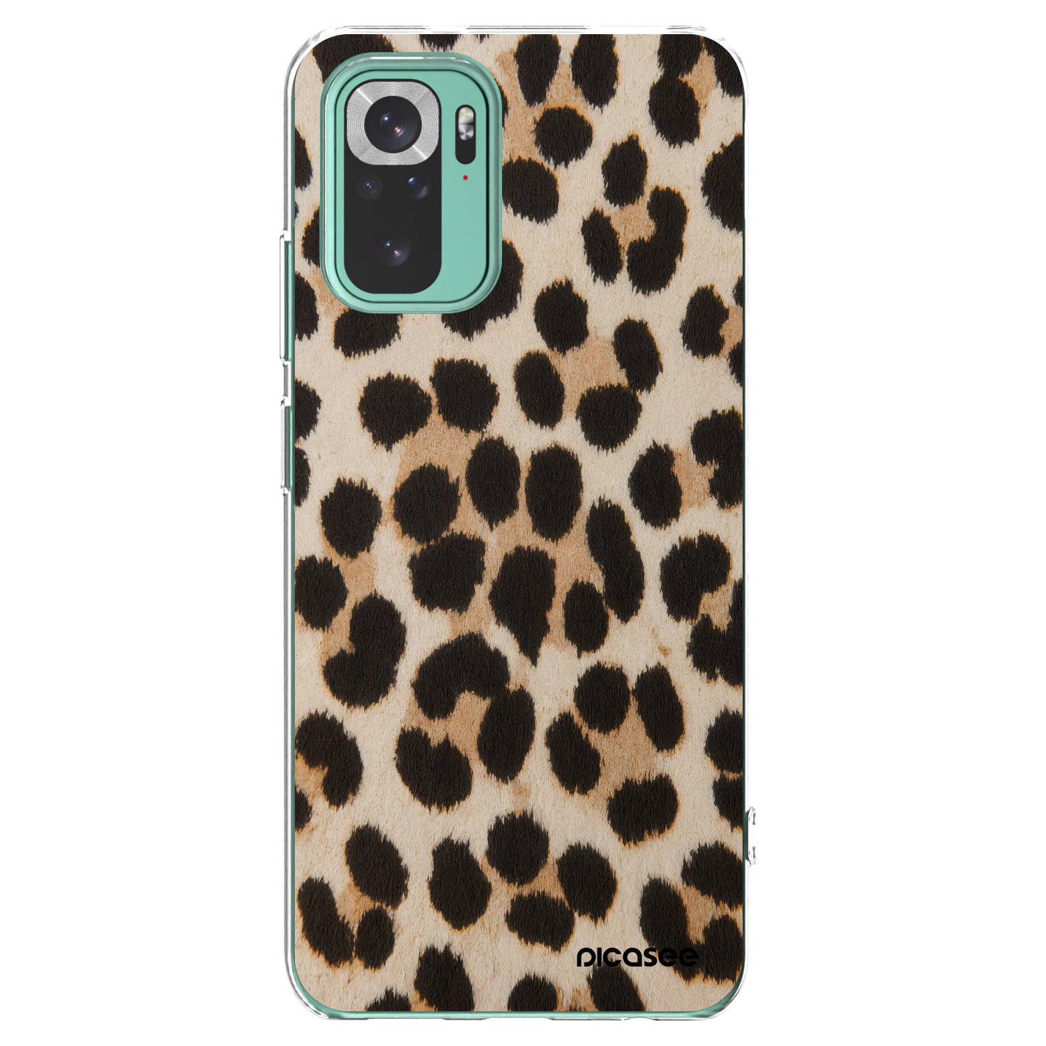 Picasee silikonový průhledný obal pro Xiaomi Redmi Note 10 Pro - Brown Tiger