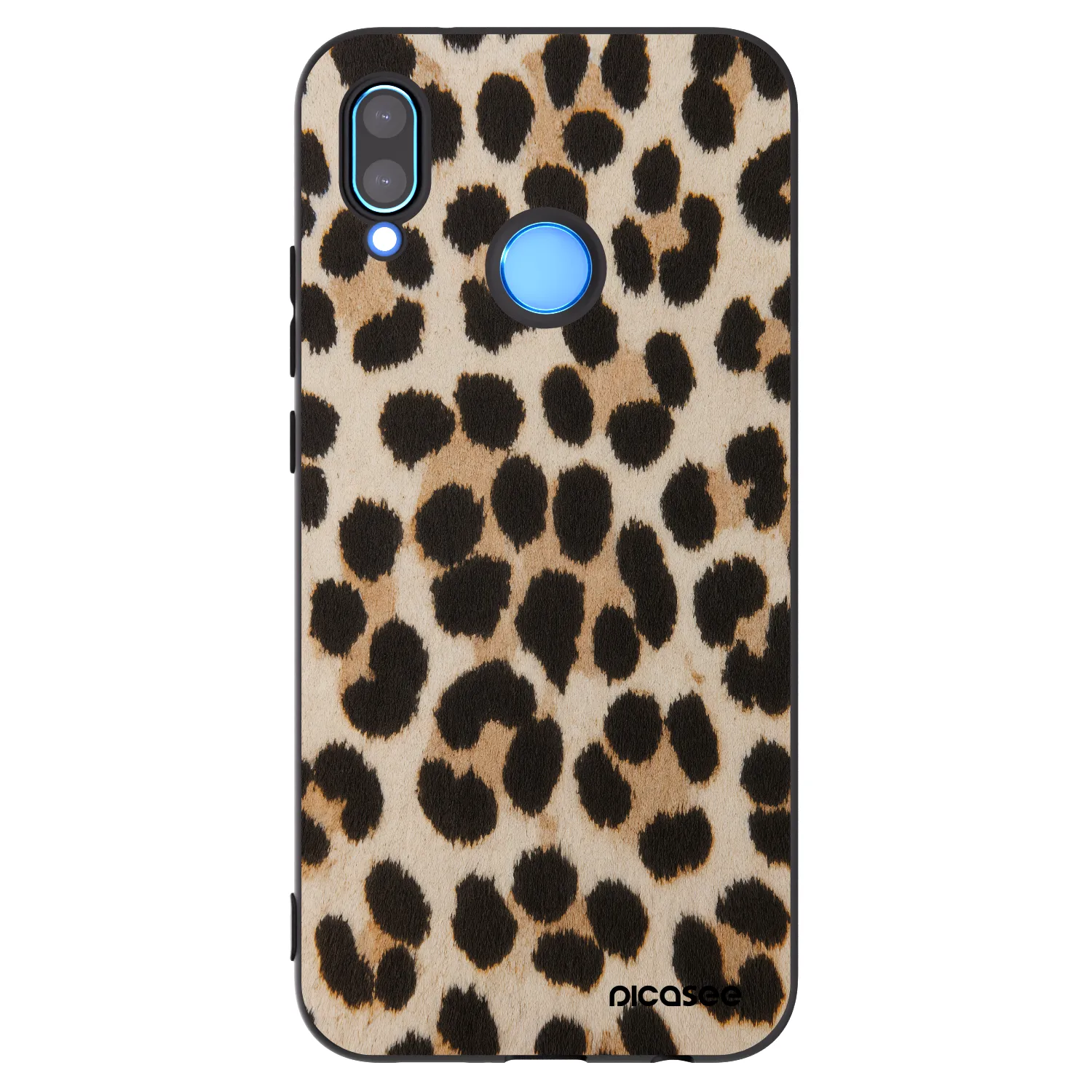 Picasee silikonový černý obal pro Huawei P20 Lite - Brown Tiger