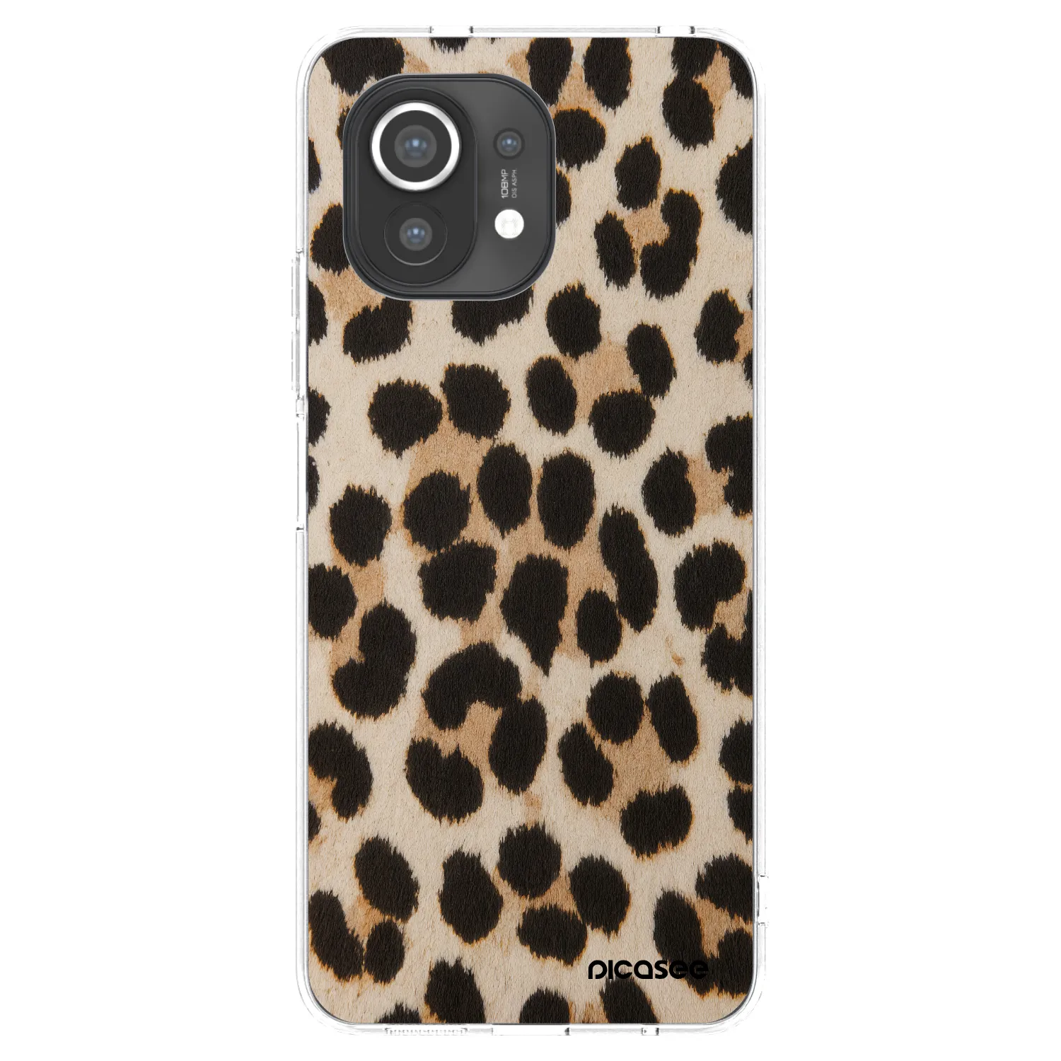 Picasee silikonový průhledný obal pro Xiaomi Mi 11 - Brown Tiger