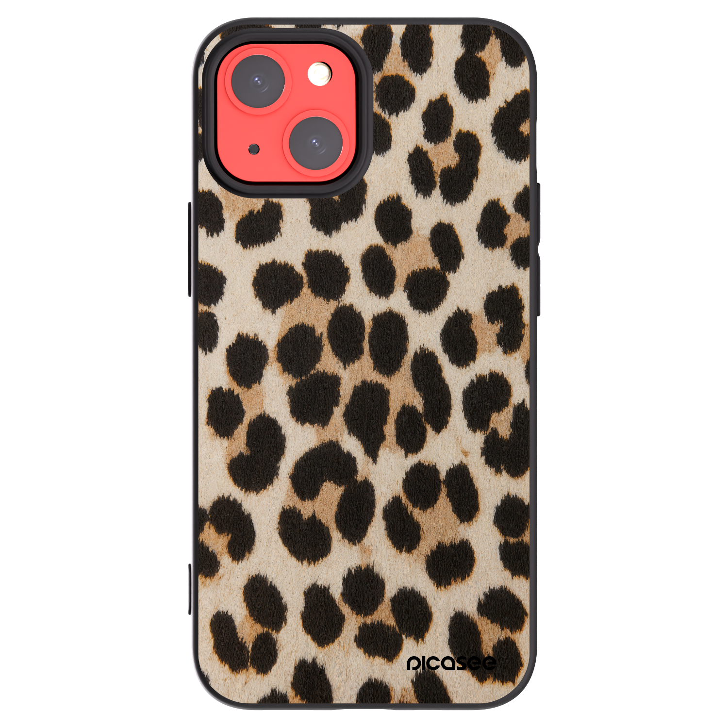 Picasee silikonový černý obal pro Apple iPhone 13 mini - Brown Tiger
