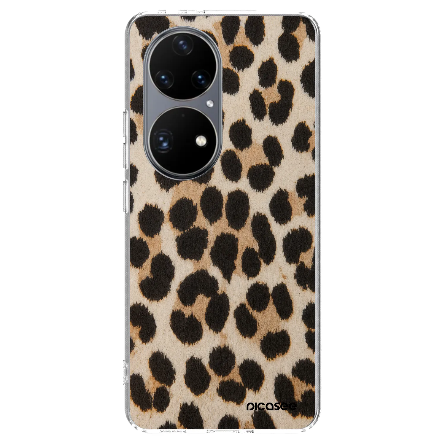 Picasee silikonový průhledný obal pro Huawei P50 - Brown Tiger