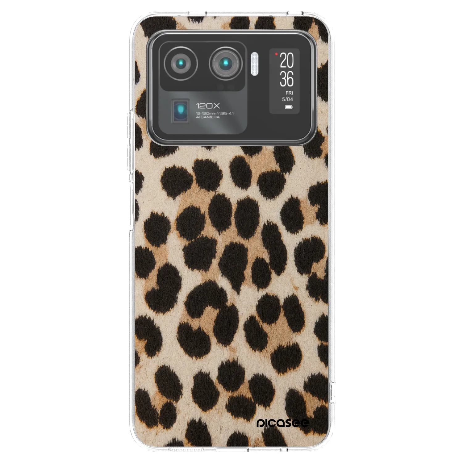 Picasee silikonový průhledný obal pro Xiaomi Mi 11 Ultra - Brown Tiger