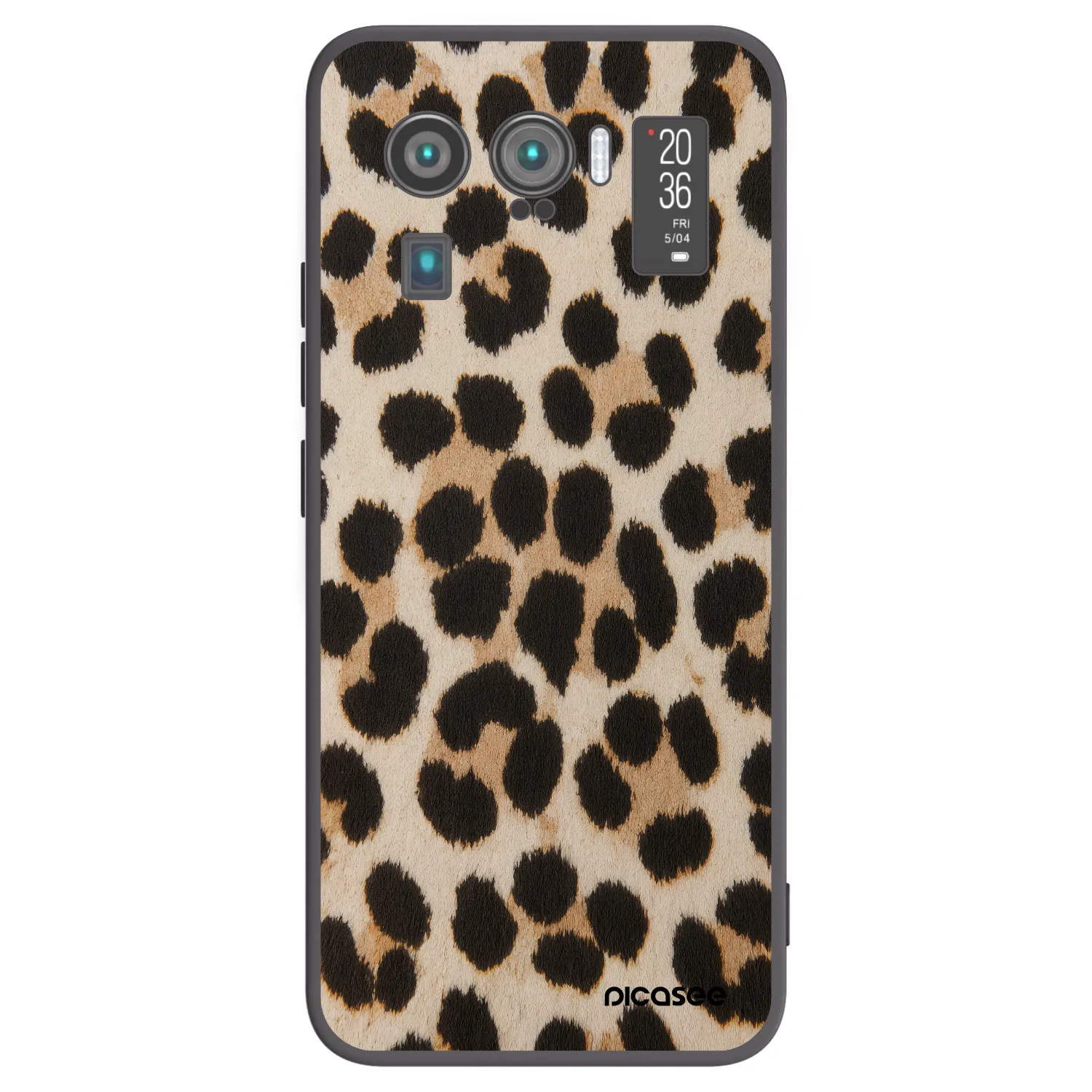 Picasee silikonový černý obal pro Xiaomi Mi 11 Ultra - Brown Tiger